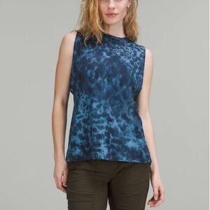 LULULEMON- All Yours Tank Top Marmoleado Tie Dye Navy Size 6